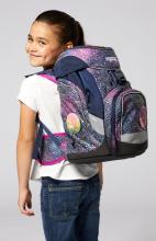 anpassbarer Schulpack 6-teiliges Set ergobag pack dunkelblau pink Federpennal Schubi DuBär