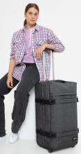 Reisetaschen Trolley Eastpak Transitr M Black Denim anthrazitfarben meliert