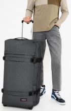 große Trolleytasche Eastpak Transitr L Black Denim grau meliert