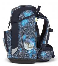 Schulrucksacktset ergobag cubo Weltall reflektieren dunkelblau Schüttelpennal Sportbeutel