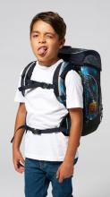 Schulrucksacktset ergobag cubo Weltall reflektieren dunkelblau Schüttelpennal Sportbeutel
