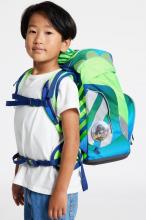 neongrüner Schulrucksack blau 6-teiliges Set ergobag pack TruckBär Neo Edition