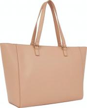 Tote Bag Tommy Hilfiger Joy Tote Nude Sandrift Veloureinlage Etui Anhänger