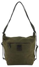 Beuteltaschen Rucksack Harbour2nd CV Brook Mustard Canvas Retro Lederdetails Print