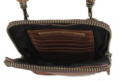 Crossoverbag Nina Harbour2nd Gürtel Phone Cardholder Caramel Flecht