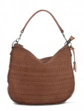 Ledertasche Harbour2nd Maureen Soft Weaving Caramel Flecht Design