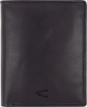 Leder Geldtasche camel active Como Schwarz RFID Handmade Hochformat