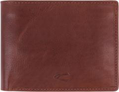 Leather Wallet Men camel active Como Cognacbraun RFID Querformat