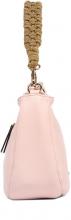 Damen Handtasche L.Credi Munich Irina Pink Clay Rosa Bast Flechtapplikation