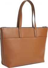 Calvin Klein Damenshopper Cognac CK Must Shopper LG W/Slip Pocket Braun