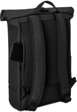 Rucksack mit Rolltop Harvey Johnny Urban nachhaltig gummiert Black