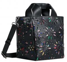 Kurzgrifftasche Desigual Ausbrenner Dandelion Valdivia Schwarz Bunt