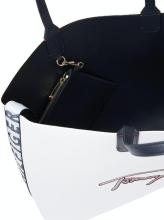 Iconic Tommy Tote Signature Bright White Shopper weiß Schriftzug