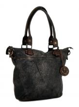 Schultertasche Bianca Harbour2nd Leder AL Flamingo Glattleder Retrostyle