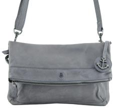 Denim klappbare Schultertasche Patricia Anchor Love Harbour2nd Grau