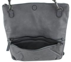 Denim klappbare Schultertasche Patricia Anchor Love Harbour2nd Grau