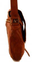Schultertasche Leder Harbour2nd Marlies 2 Cognac Braun Anhänger