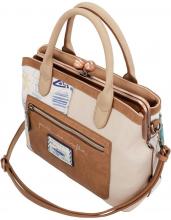 Sunrise Anekke Kurzgrifftasche Kiss Lock Verschluss Bunt beige