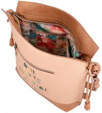 Hobo Bag Anekke Sunrise Santorin Blau Wechselriemen Braun
