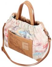 Beuteltasche Beige Bunt Anekke Mediterranean Raffung
