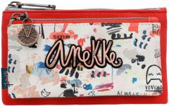 Damengeldbeutel Anekke Fancy Bunt Rot grosses Markenemblem