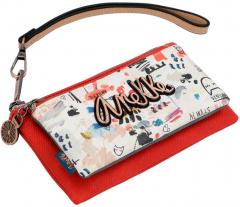 Damengeldbeutel Anekke Fancy Bunt Rot grosses Markenemblem
