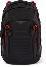 Satch Match Fire Phantom erweiterbarer Schulrucksack schwarz rot