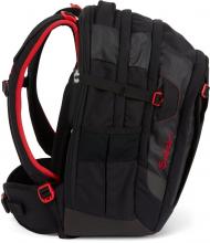Satch Match Fire Phantom erweiterbarer Schulrucksack schwarz rot