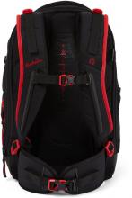 Satch Match Fire Phantom erweiterbarer Schulrucksack schwarz rot
