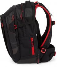 Satch Match Fire Phantom erweiterbarer Schulrucksack schwarz rot