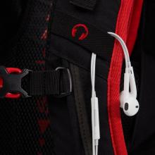 Satch Match Fire Phantom erweiterbarer Schulrucksack schwarz rot