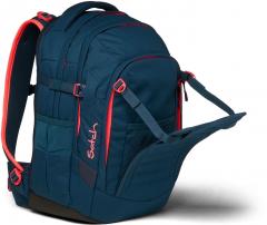 Schultasche dunkelblau neonpink Satch Match Pink Phantom