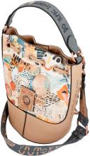 Seesack Tasche Fancy Anekke Bunt mit Nietendekor Beige