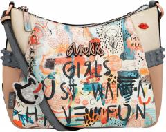 Anekke Fancy Printdesign Stickapplikation Fun and Music Crossbody Bag