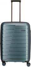 Reisekoffer Travelite Air Base Trolley M 67cm blau metallic erweiterbar