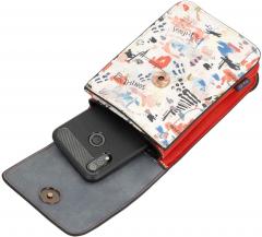 Microbag Anekke Fun and Music Smartphone Crossover bunt Strasssteine Rote Lippen