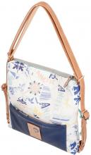 Sunrise Anekke Taschenrucksack Greece Print Santorin blaue Dächer Schultertasche