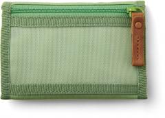 Klappgeldtasche Schüler grün Nordic Jade Green Lederzipper Satch Wallet