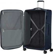 erweiterbarer Rollenkoffer dunkelblau recycled Samsonite 4-Rad-Trolley Respark Spinner L 79cm