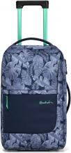 Kabinenkoffer Blättermuster blau Satch Flow S 54 Tropic Blue