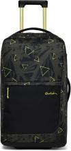 Satch Flow M 65cm Geo Storm olivgrün Dreiecke Urlaubskoffer