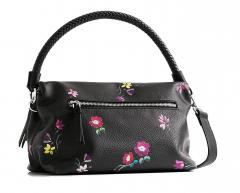 Überschlagtasche Little Bia Venecia Blumenprint schwarz Desigual