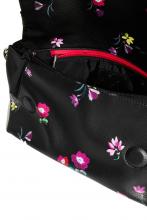 Überschlagtasche Little Bia Venecia Blumenprint schwarz Desigual