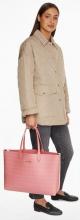 Shopper Tommy Hilfiger Iconic Tommy Tote Monogramm Rosa Alloverprint