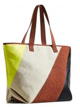 Patchwork Shopper Desigual Namibia Click Clocken Zebra Tabaco