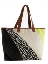 Patchwork Shopper Desigual Namibia Click Clocken Zebra Tabaco