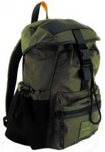 Tommy Hilfiger Signature Flap Backpack Casual Tagesrucksack Army Grün