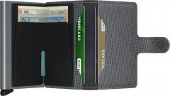 Secrid Miniwallet Carbon Cool Grey Riffeloptik Aluminium RFID