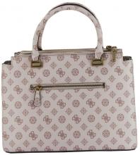 Kurzgrifftasche Guess Centre Stage Shell Logo Beige Rosa Messing