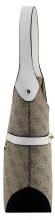 Henkeltasche Guess Zadie Logo 4G Print Multicolor Metalldetails Latte Black